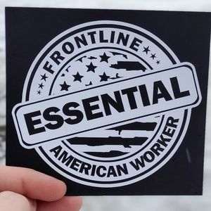 Essential worker decal